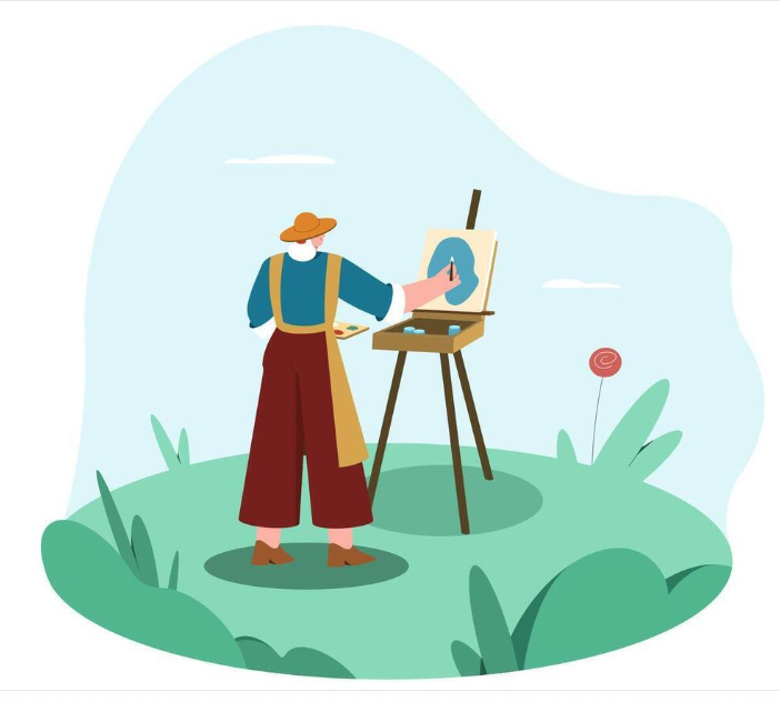 Louis TREMELET (1862-1947) artiste peintre, et Emma BESSON (1854-1952)